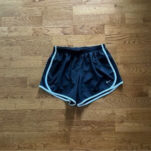 Nike Tempo Black White Athletic Shorts Running Liner Girls XL Team Uniform Gym